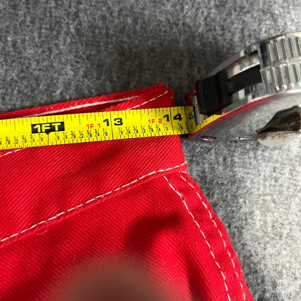 Vintage Wrangler Red Flare Leg Pants High Waisted 1960s Contrast Stitch 28x32 - Picture 6 of 8